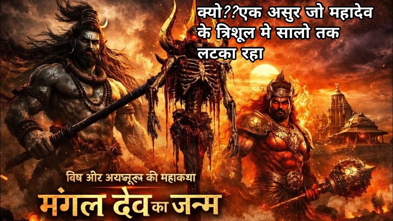 एक असुर जो हज़ारों साल शिव के त्रिशूल पर लटका रहा | अंधकासुर और मंगल देव का जन्म | Mahadev Story