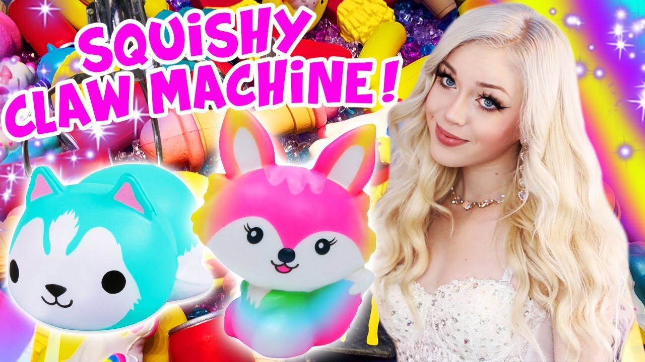SQUISHY CLAW MACHINE WINS!! NEW SQUISHY ARCADE OMG!!