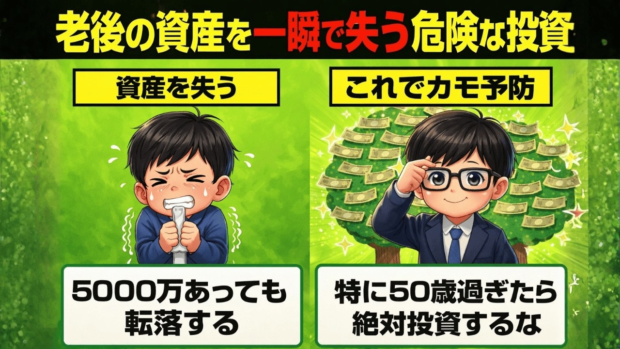 【手遅れになる前に】50代から一気に老後破綻！プロが警鐘を鳴らす「やってはいけない投資」5選|静かに学ぶ日本経済