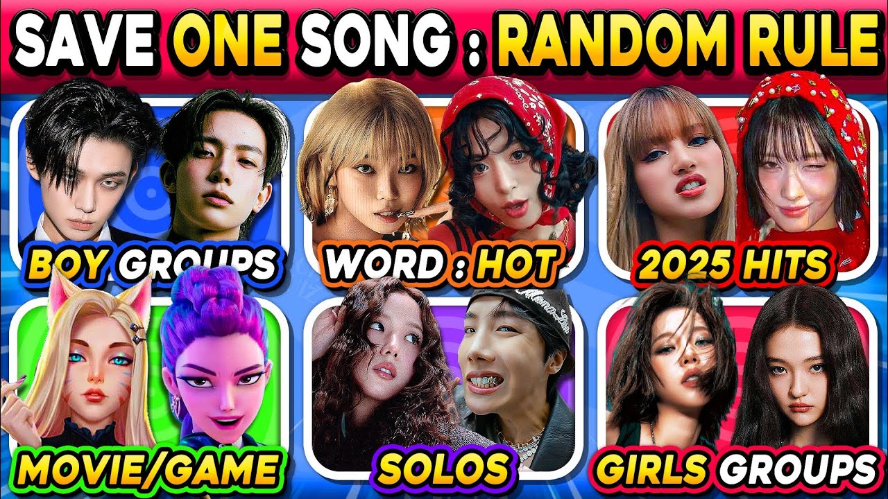 SAVE ONE SONG RANDOM RULE EDITION🔥 {Choose Your Favorite Song✅) | KPOP QUIZ / KPOP GAMES 🎮