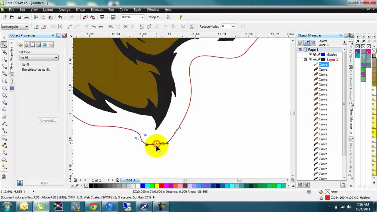 Corel Draw tutorial on Versaworks cutline and contour tool