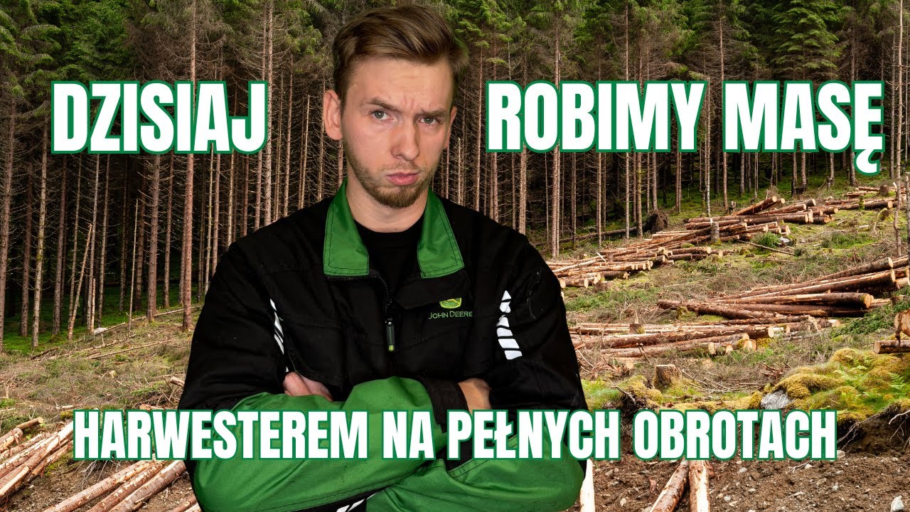 Tniemy harwesterem na pełnych obrotach do końca