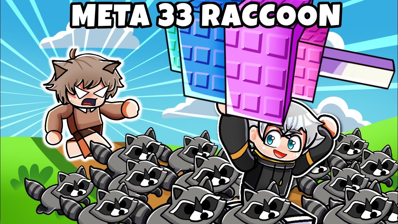 33 RACCOON VS YOUTUBER FAHREZA LAGI! Kali Ini Dia Punya CANDY BLOSSOM JUMBO!