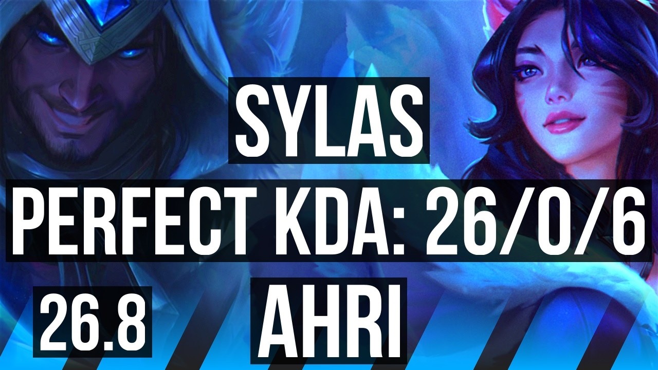 SYLAS vs AHRI (MID) | Perfect KDA: 26/0/6, 54K damage | EUW Master | 26.8