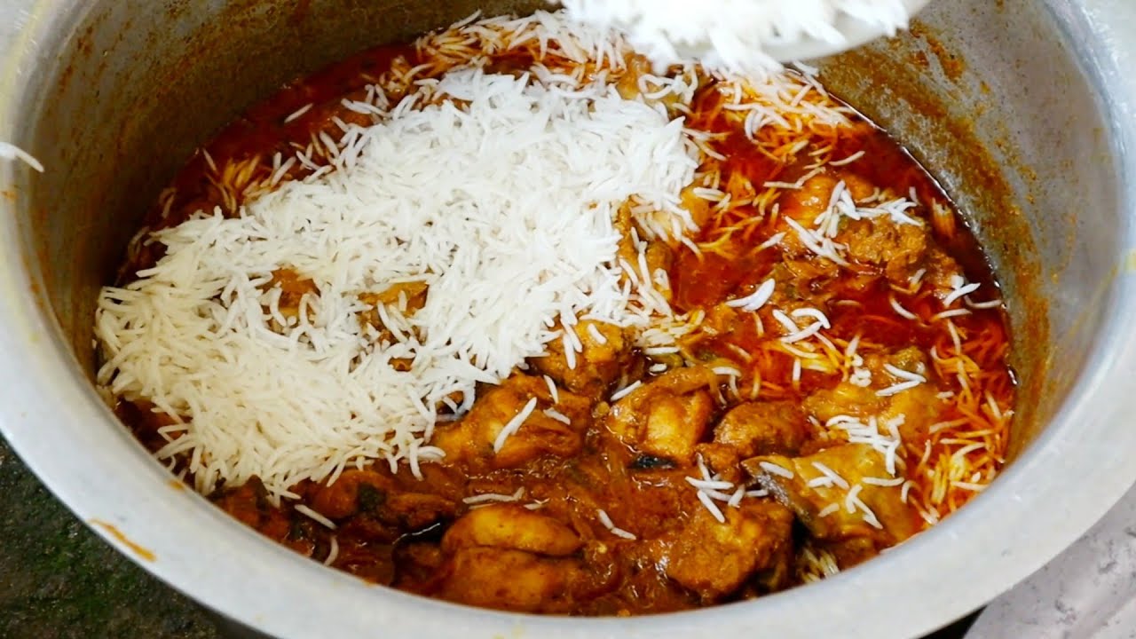 Enjoying Chicken Biryani at Home