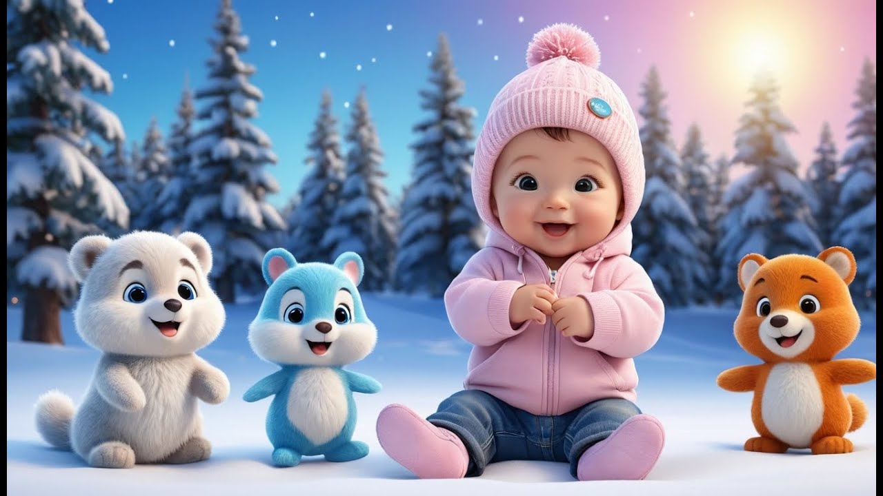 Cute Snow Animals | Fun Learning & Action Song for Toddlers