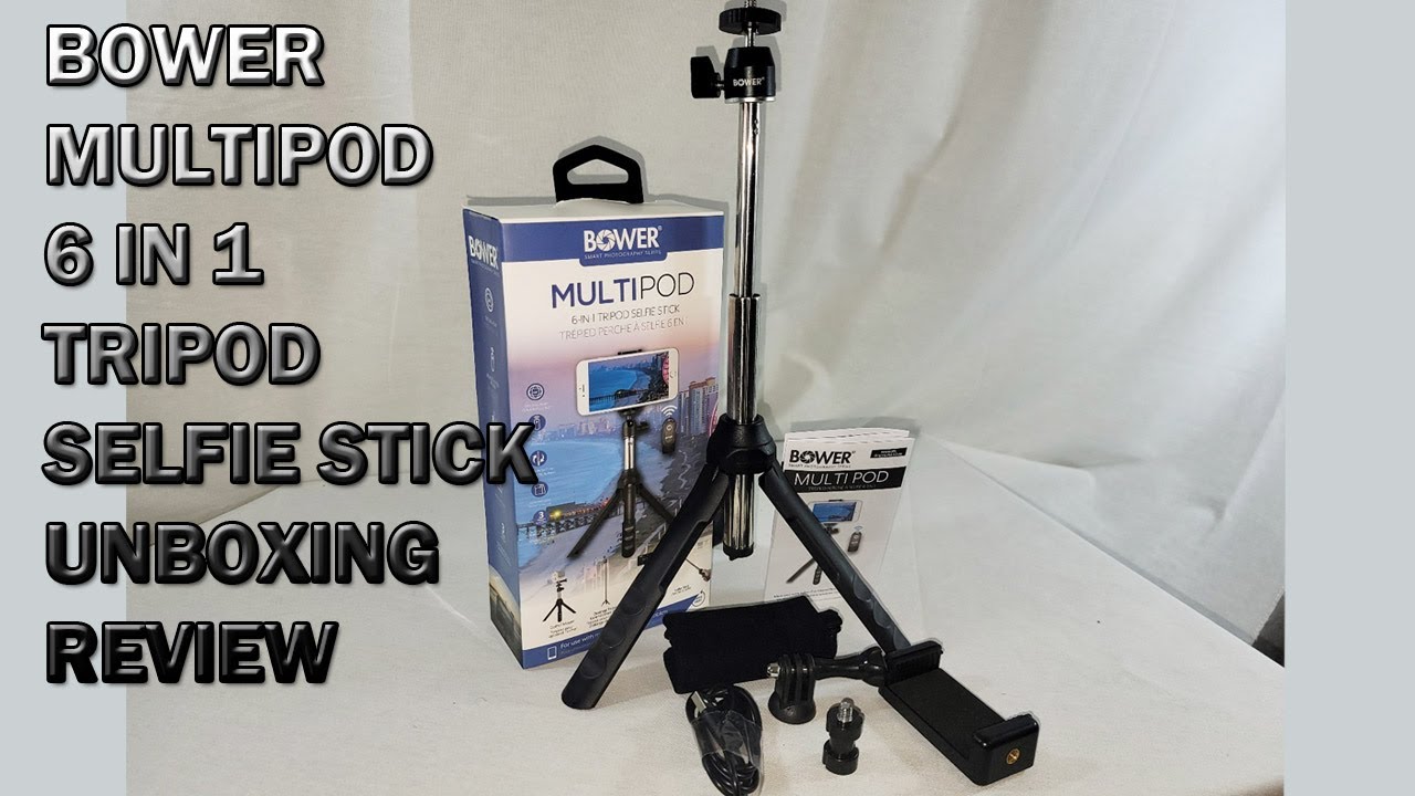 Bower Multi Pod 6 In 1 Tripod Selfie Stick Unboxing And Review