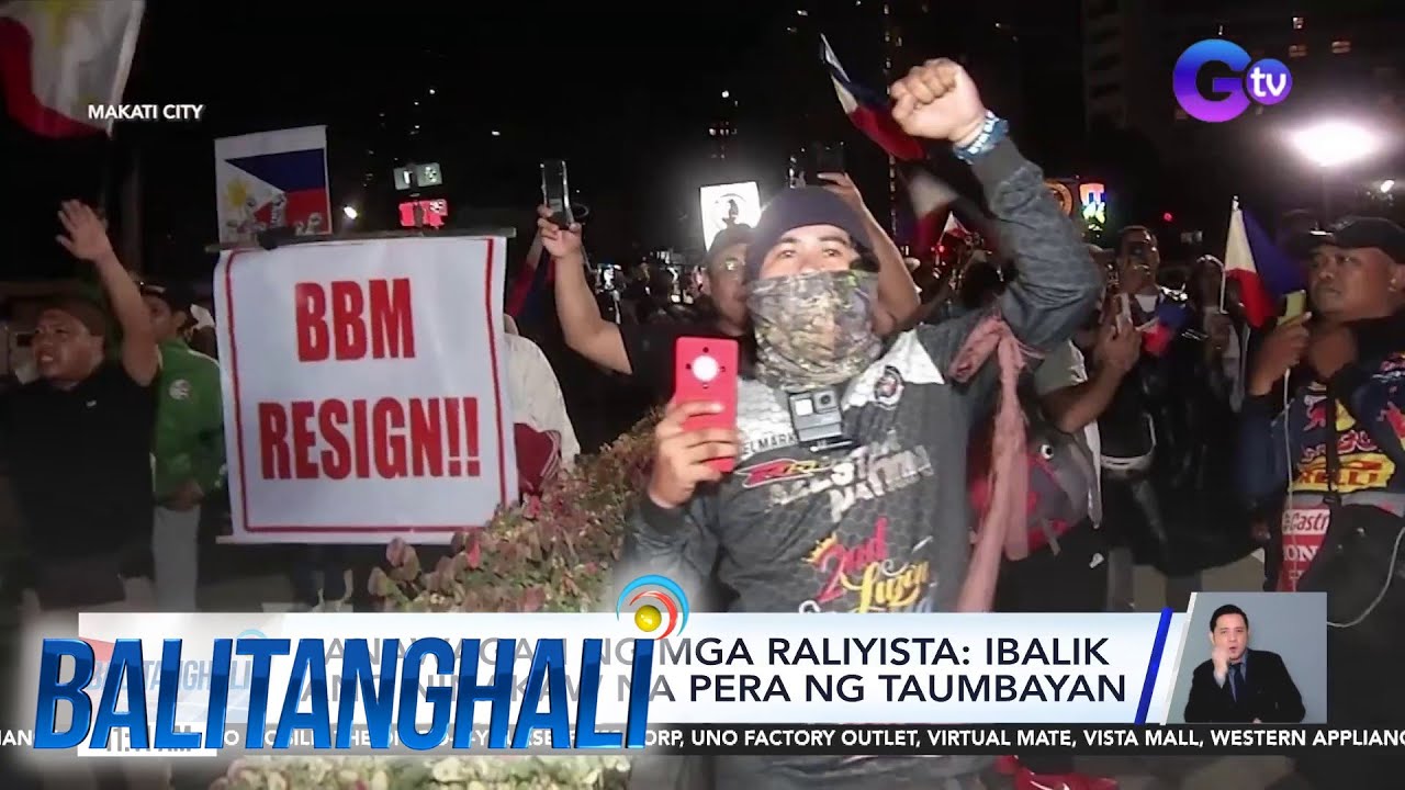 Kilos-protesta sa labas ng isang village sa Makati City, inabot ng madaling araw | Balitanghali