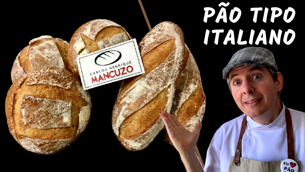 Pão Italiano Crocante e Fácil !!! Sem enrolação !!! Fermentação Natural !!!