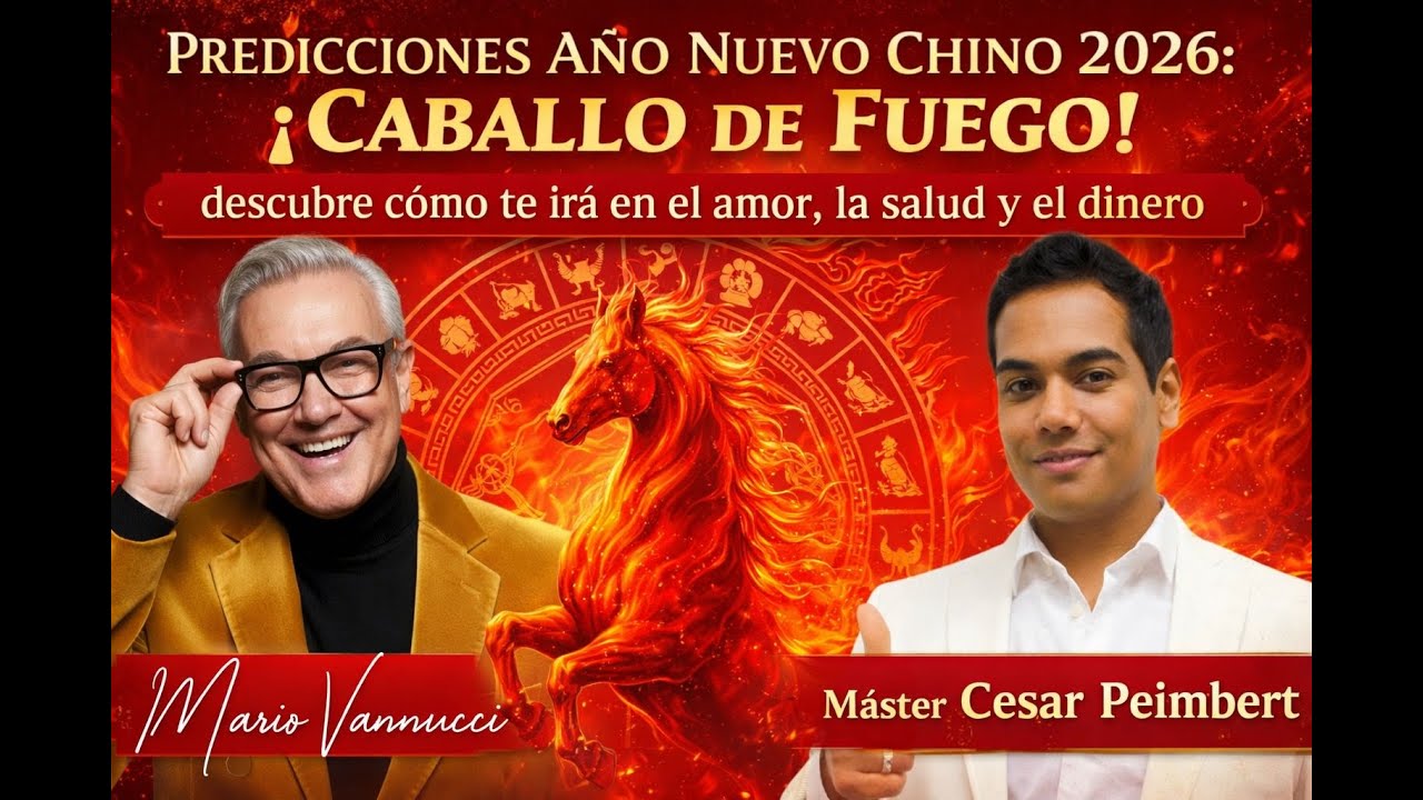 Predicciones Año Nuevo Chino- Caballo de Fuego 2026- Invitado Especial el Master Cesar Peimbert