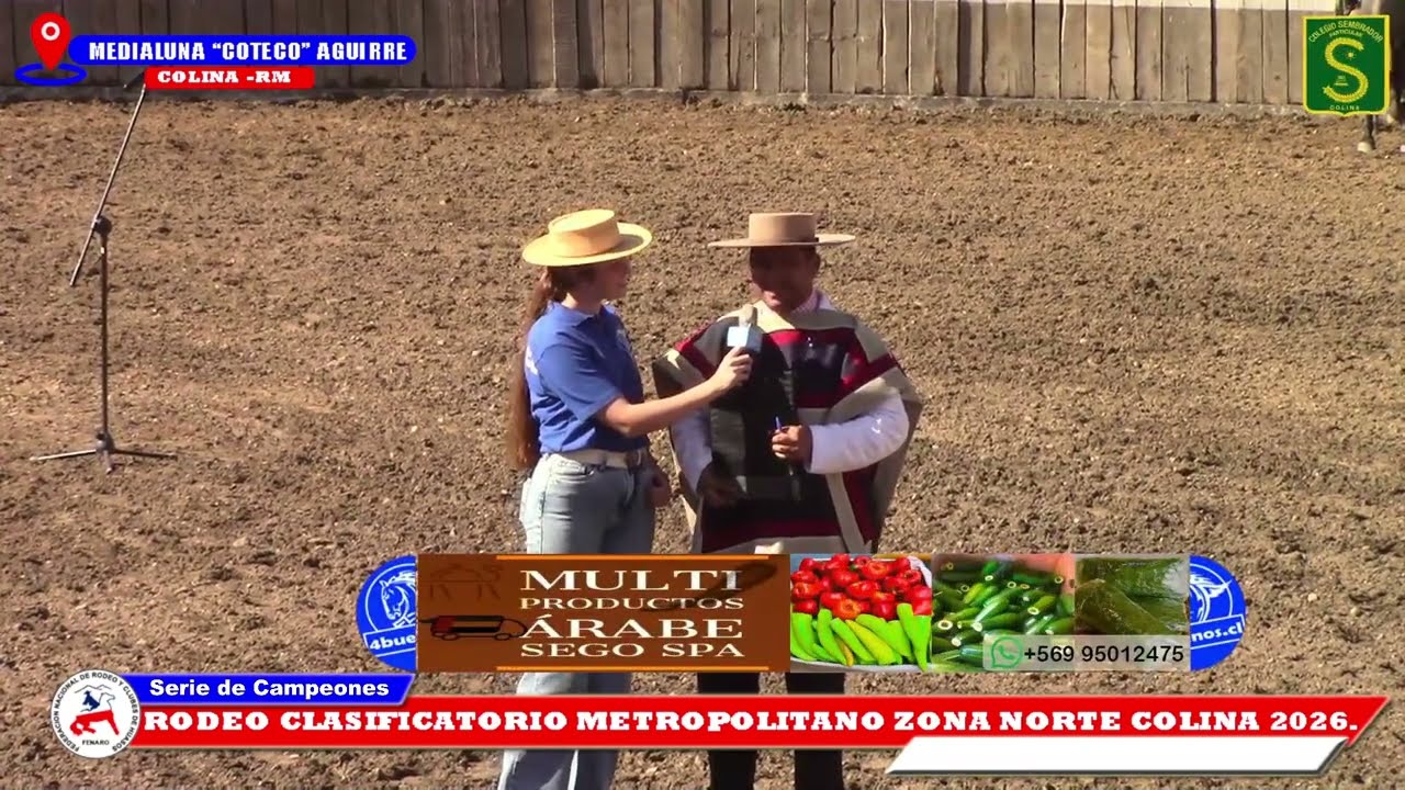 SERIE DE CAMPEONES, RODEO CLASIFICATORIO METROPOLITANO ZONA NORTE, COLINA 2026.