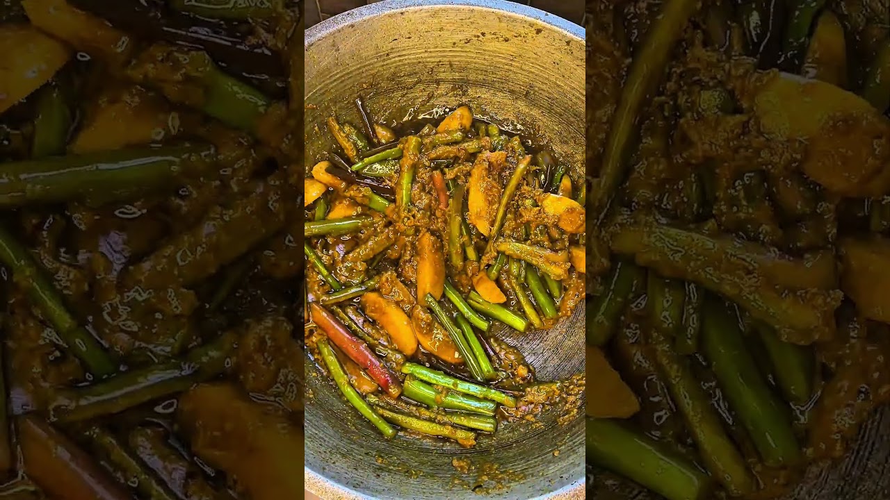Pui Shak Diyen Pangash Mach Ranna Easy recipe