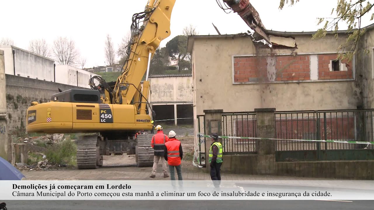 Demolições já começaram em Lordelo