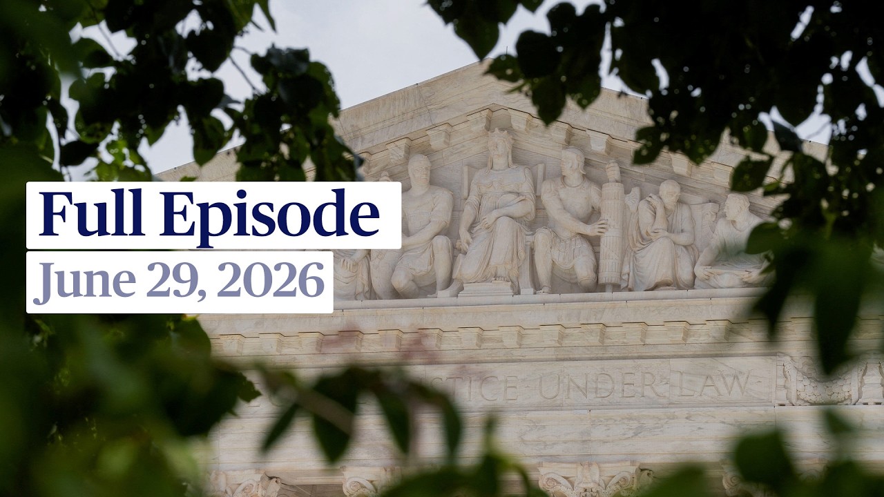PBS News Hour live episode, June 29, 2026