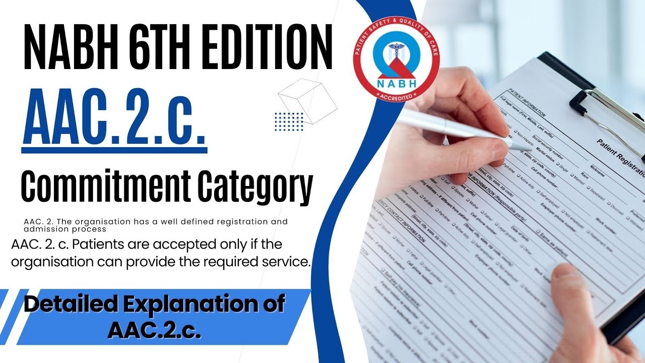 NABH 6th edition/AAC.2.c. Patients are accepted only if the organization provide required service.