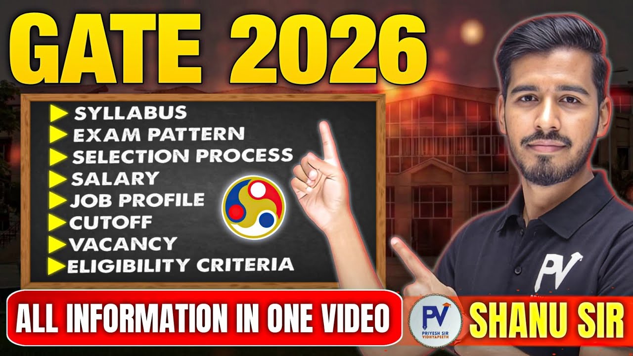 GATE EXAM_ALL INFORMATION IN ONE VIDEO