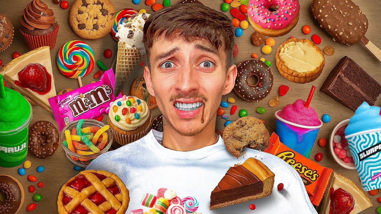 Eating Dessert EVERY Hour For 24 HOURS!