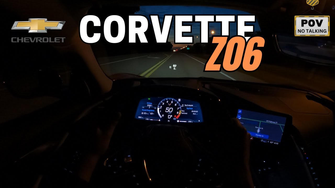 Dive into Darkness: 2024 Chevrolet Corvette Z06 Night Drive POV Experience