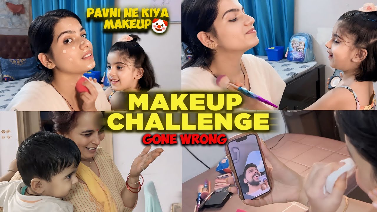 Let’s Do A Makeup Challenge With Pavani Kataria😅