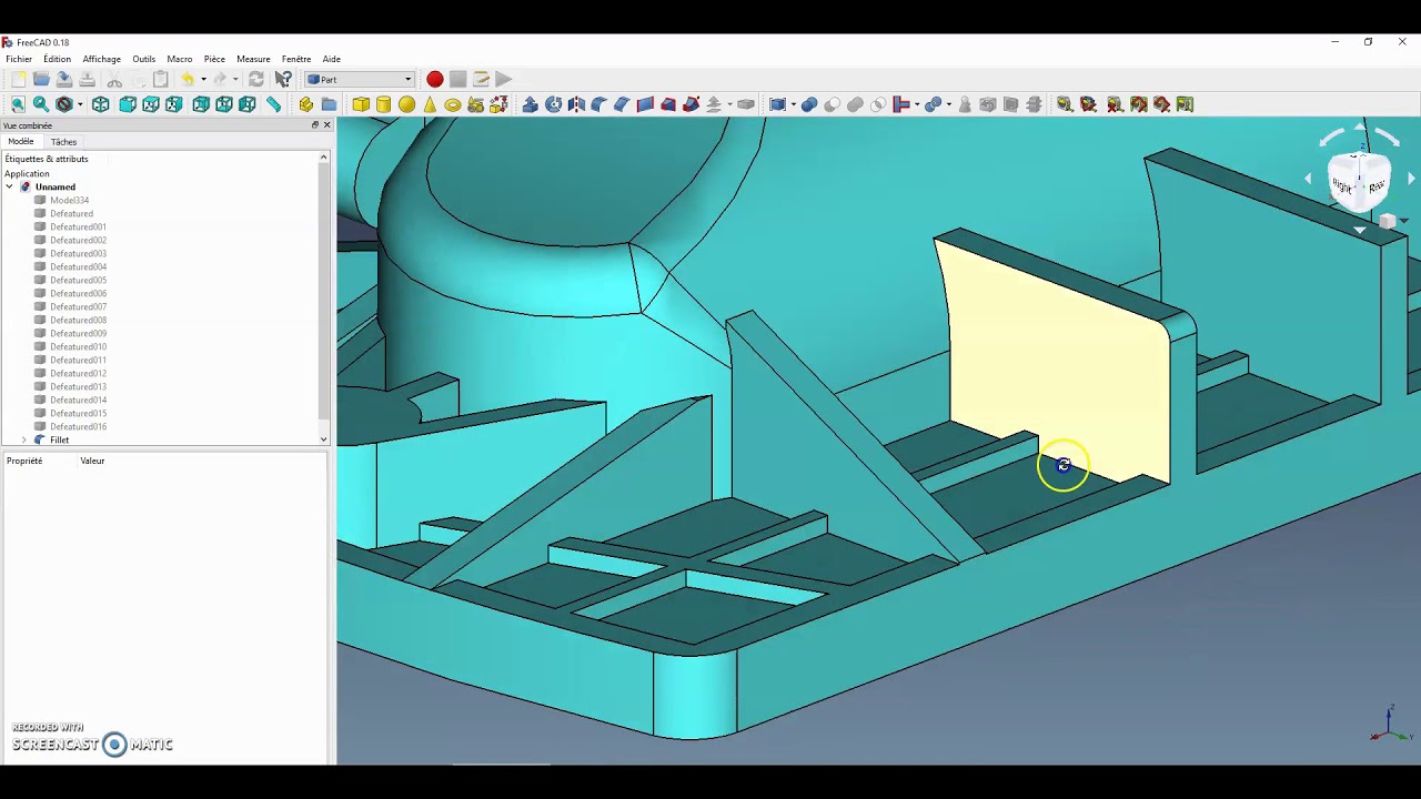 Freecad  Step  part vers  part design (Français)