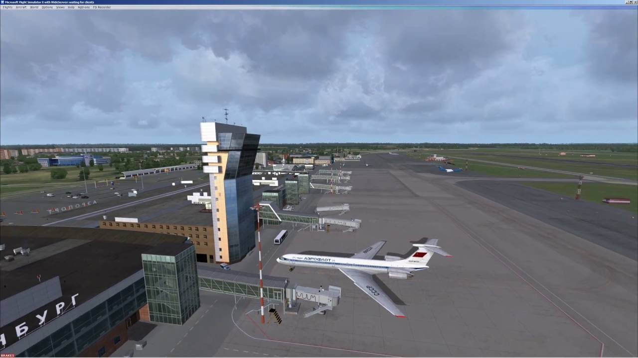 FSX | ИЛ 62 | IL 62 | Полет по НВ-ПБ | Заход по САУ | USSS - UNOO | Full flight