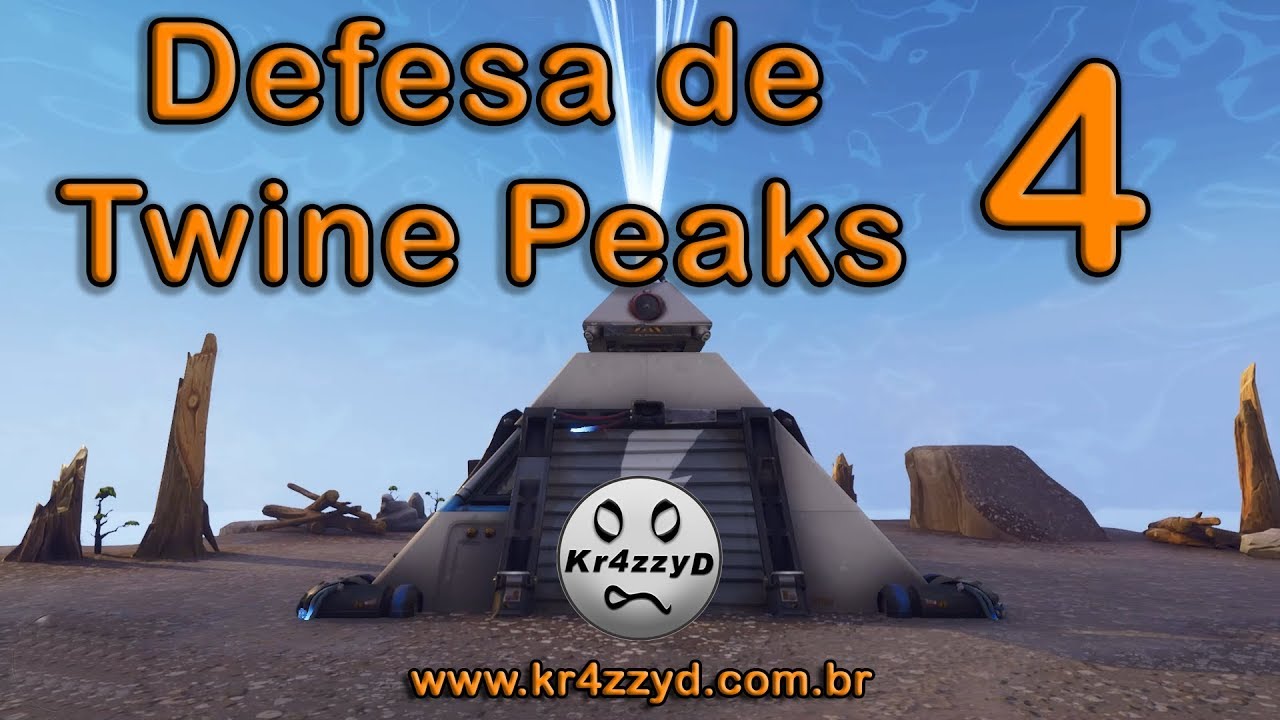 Defesa de Escudo Anti tempestade 4 de TWINE PEAKS SOLO! - Fortnite Salve o Mundo - Kr4zzyD