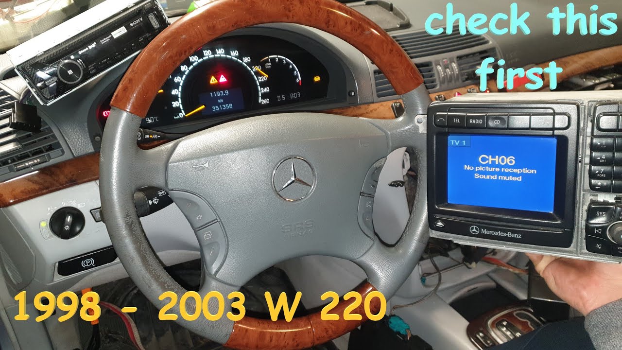 W220 Mercedes Radio Removal, Things to Know Before Installation S class S 320 S 500