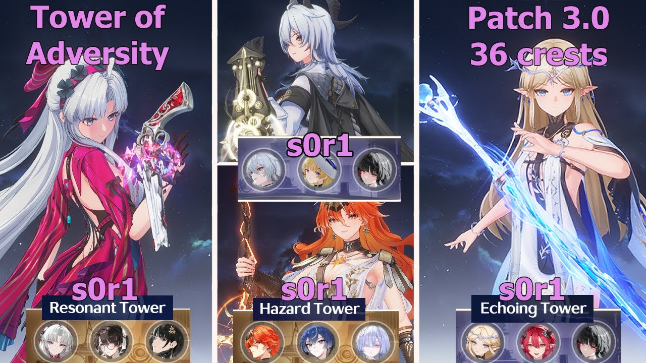 ToA Patch 3.0 - s0r1 Carlotta, s0r1 Zani, s0r1 Augusta, s0r1 Cartethyia | Wuthering Waves