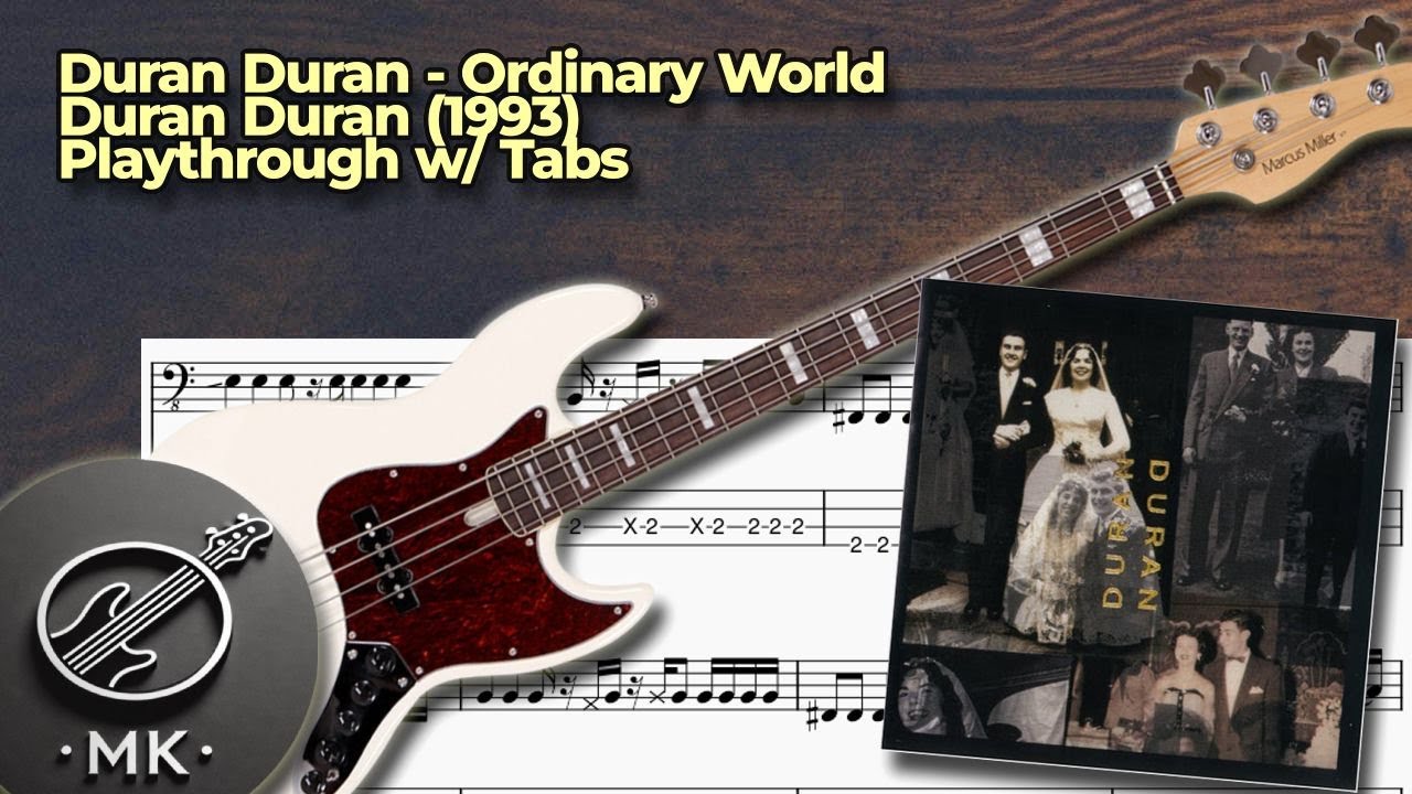 Duran Duran - Ordinary World (Bass Cover) (Lesson w/ Tabs)