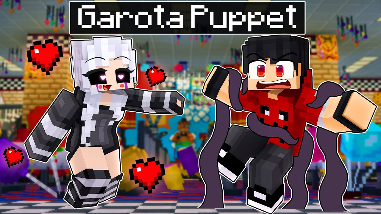 A GAROTA PUPPET está APAIXONADA por MIM no Minecraft