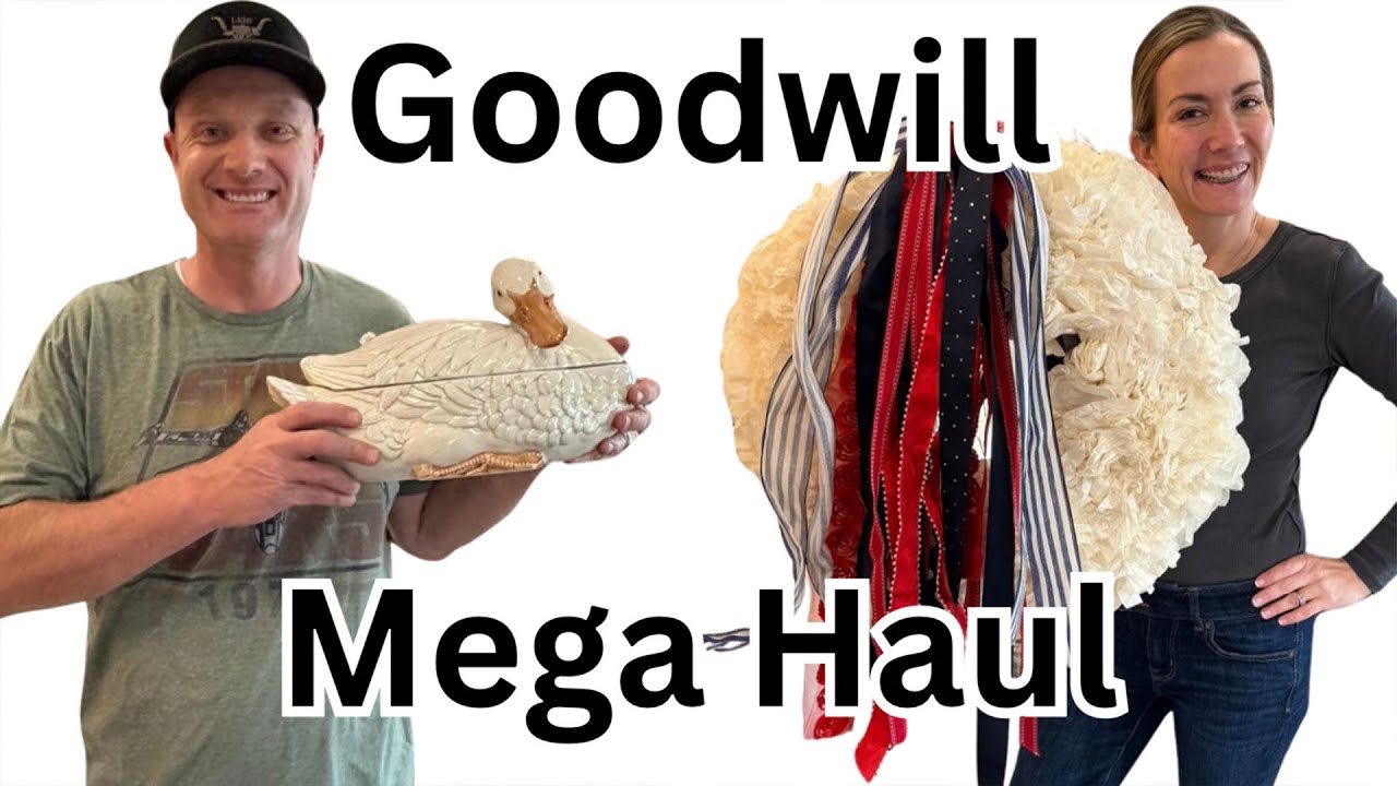 Большая закупка винтажных товаров для дома в секонд-хенде Goodwill.