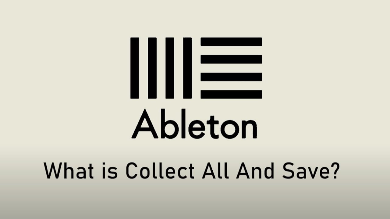Что такое &laquo;Собрать всё и сохранить&raquo;? | Советы по Ableton Live