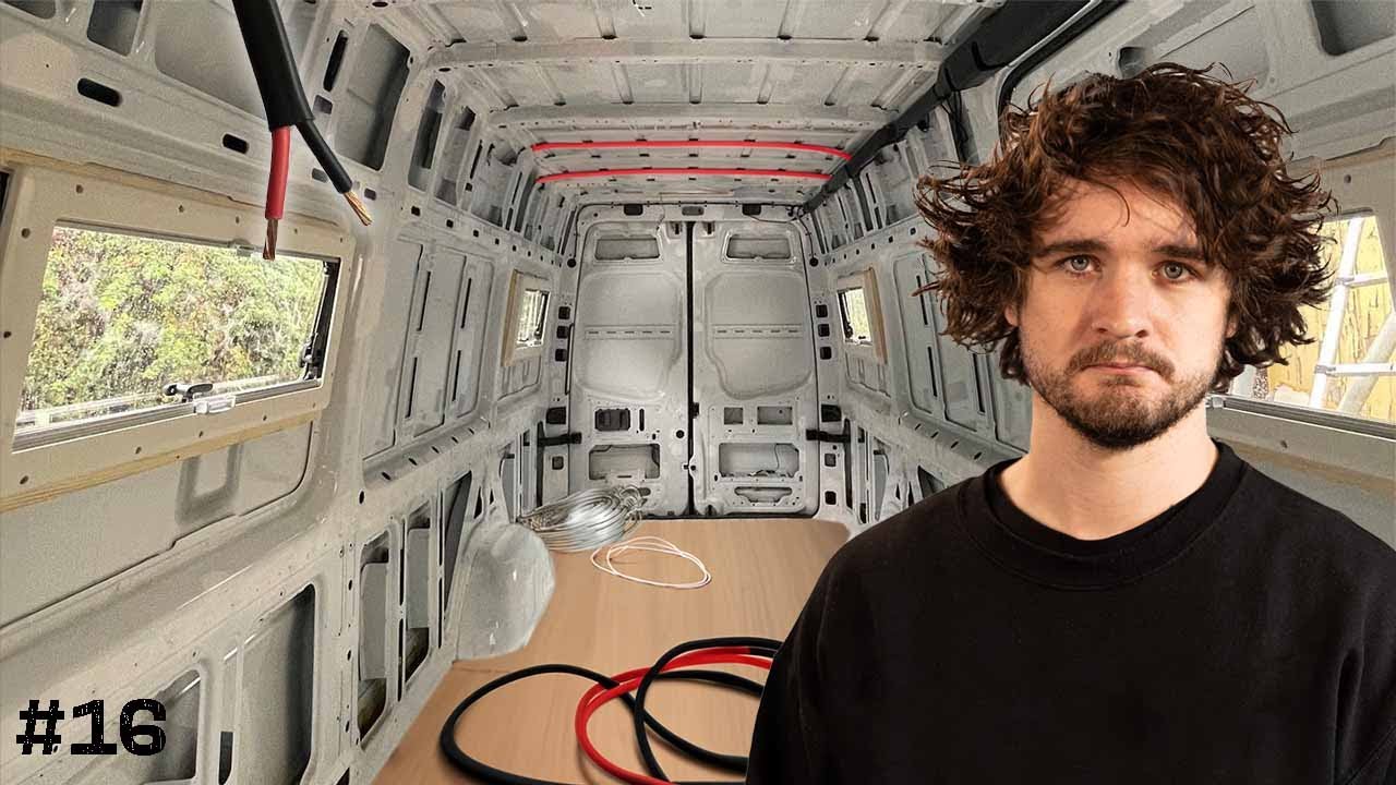 Installing Wiring and Conduits in a Van | Mercedes Sprinter Van Conversion #16