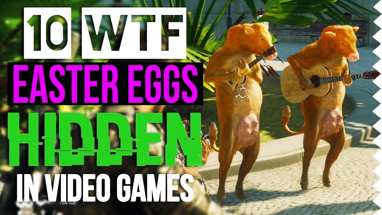10 WTF Easter Eggs Hidden in Video Games! Feat. Oddheader