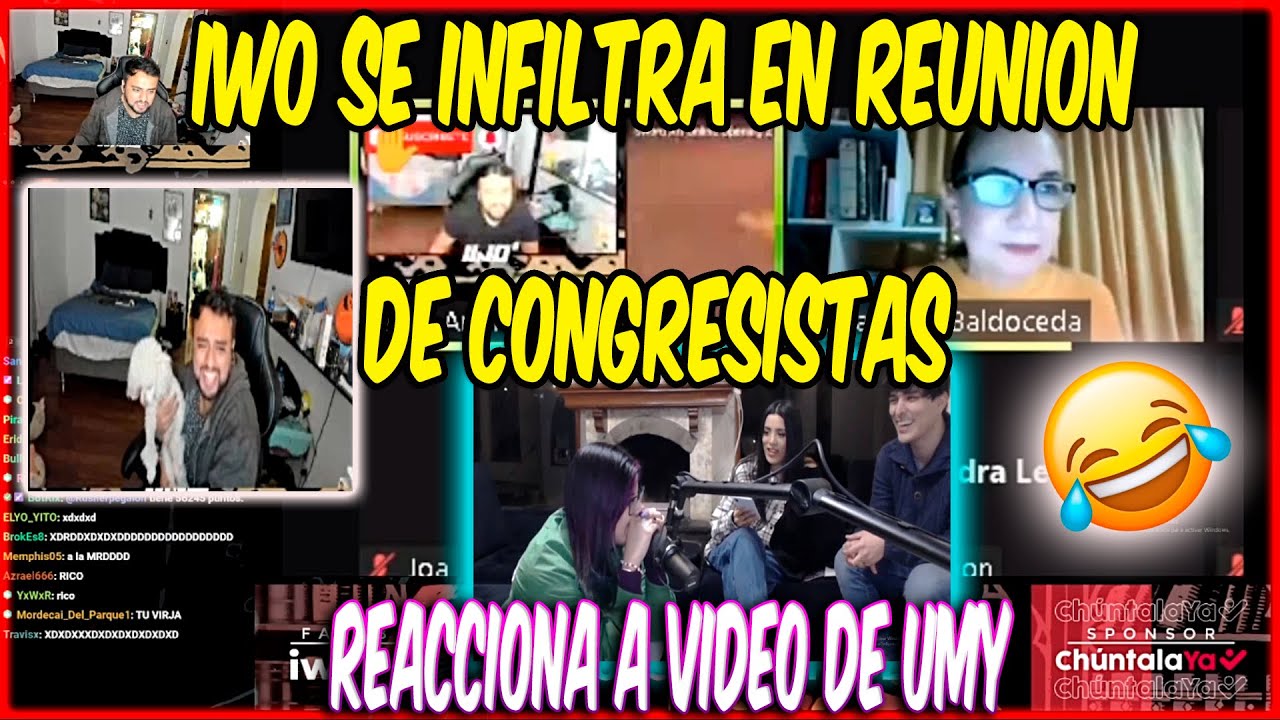 😨IWO SE INFILTRA EN REUNION DE CONGRESISTAS🔴 REACCIONA AL ONICHAN DE UMY😂🤣😎🤡