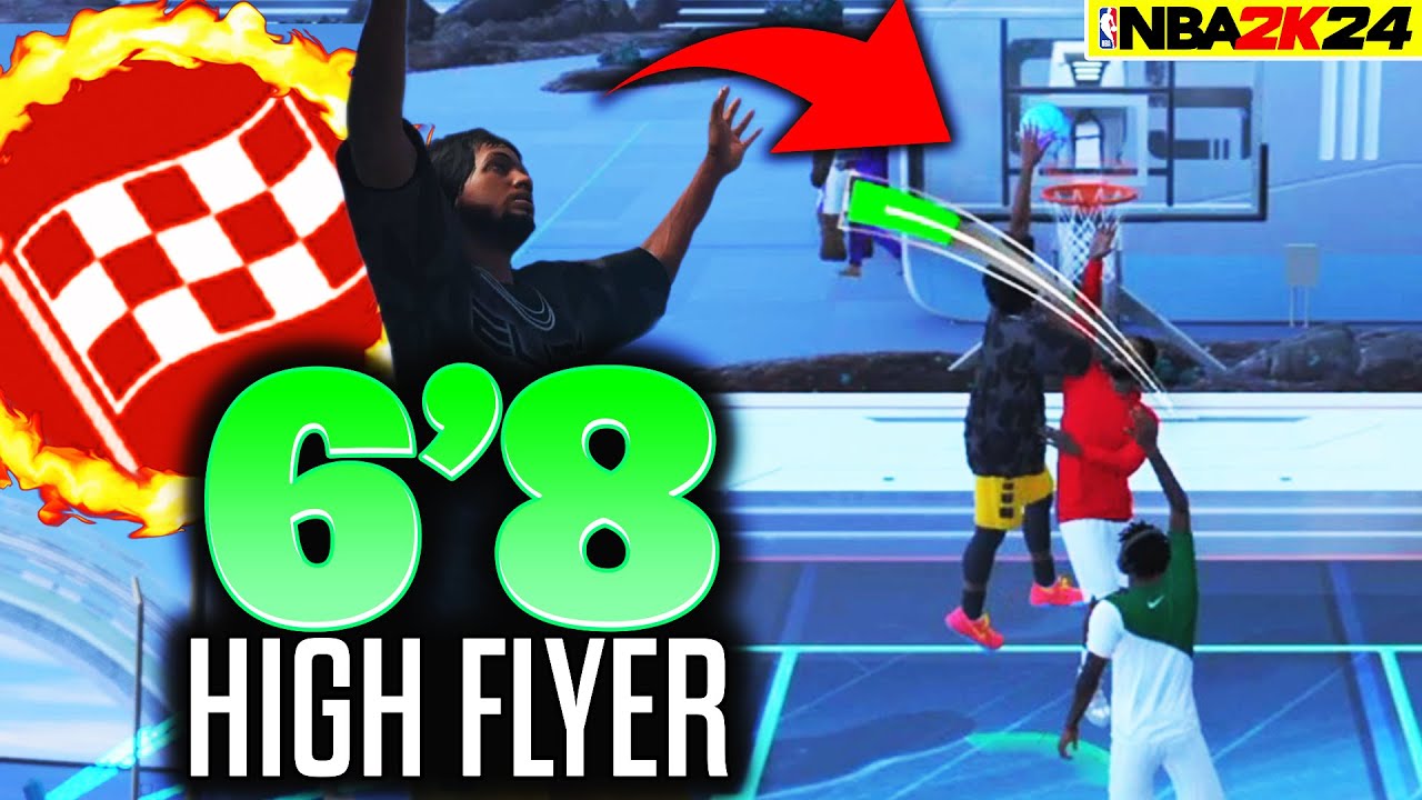 This High Flyer Build Is DOMINATING PARK! Contact Dunks on NBA 2K24!