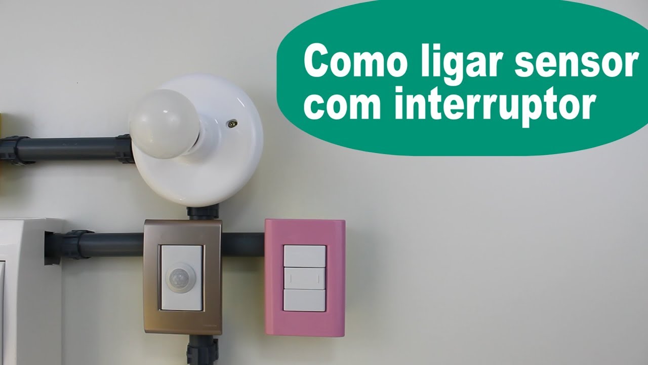 Como Ligar sensor de presença com interruptor