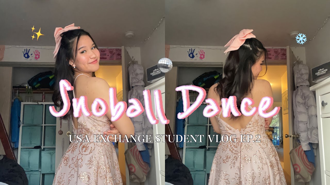 USA exchange student EP.2 🧚🏻‍♀️| get ready w/me🎀, winter dance❄️| MAYPICHAYA