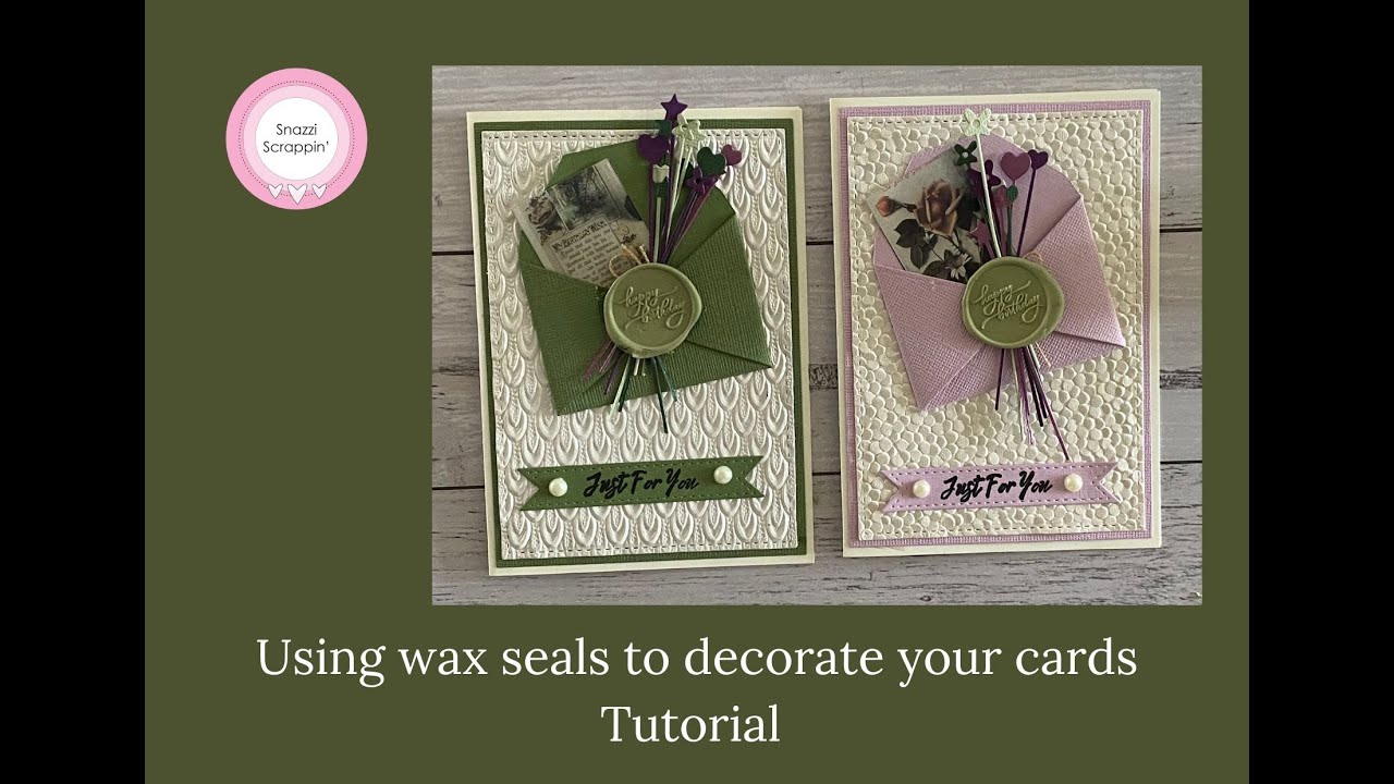 Using wax seals to decorate cards tutorial