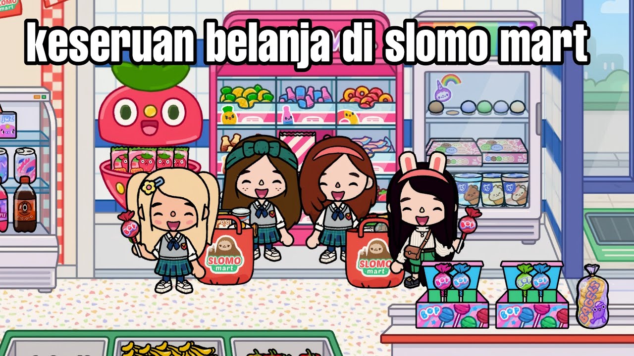 Toca Boca Story | Belanja di Slomo Mart | Toca Boca Update Terbaru | Bahasa Indonesia
