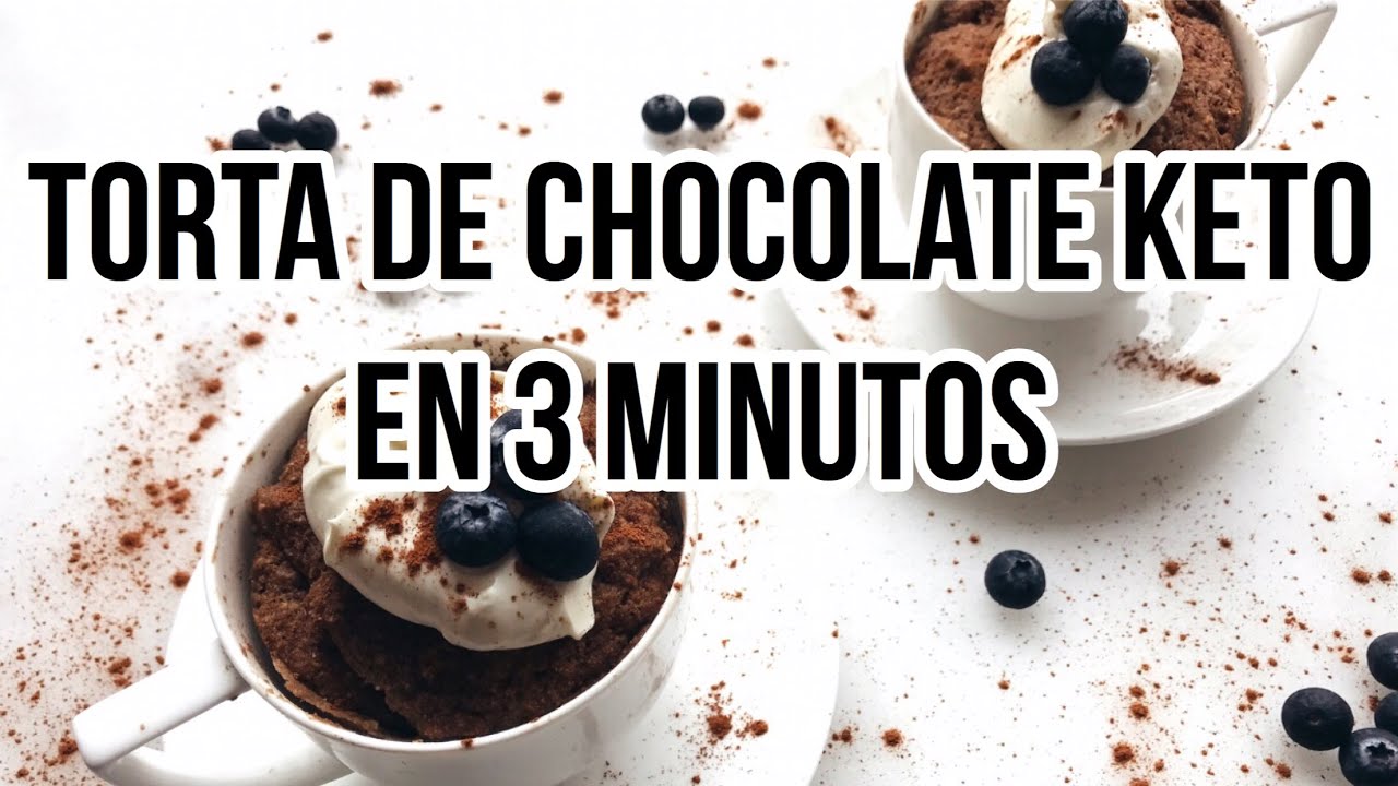 🍫TORTA DE CHOCOLATE KETO EN 3 MINUTOS | KETO CHOCOLATE MUG CAKE | Manu Echeverri