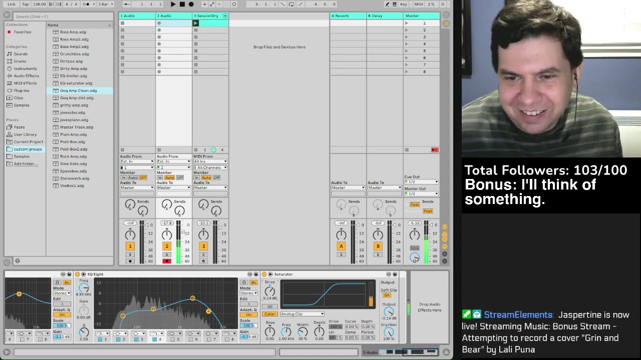 Bonus Stream - Attempting to record a cover "Grin and Bear" by Lali Puna