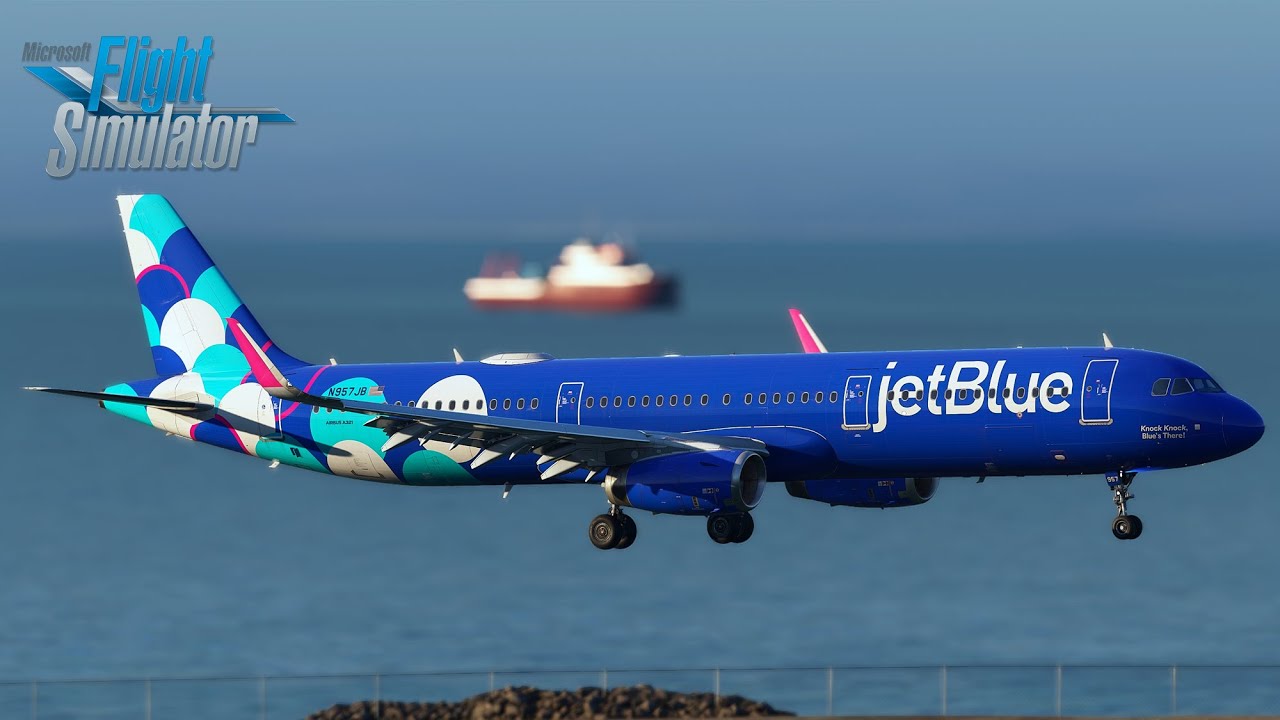 MSFS | Fenix A321 | STUNNING Landing in Grenada