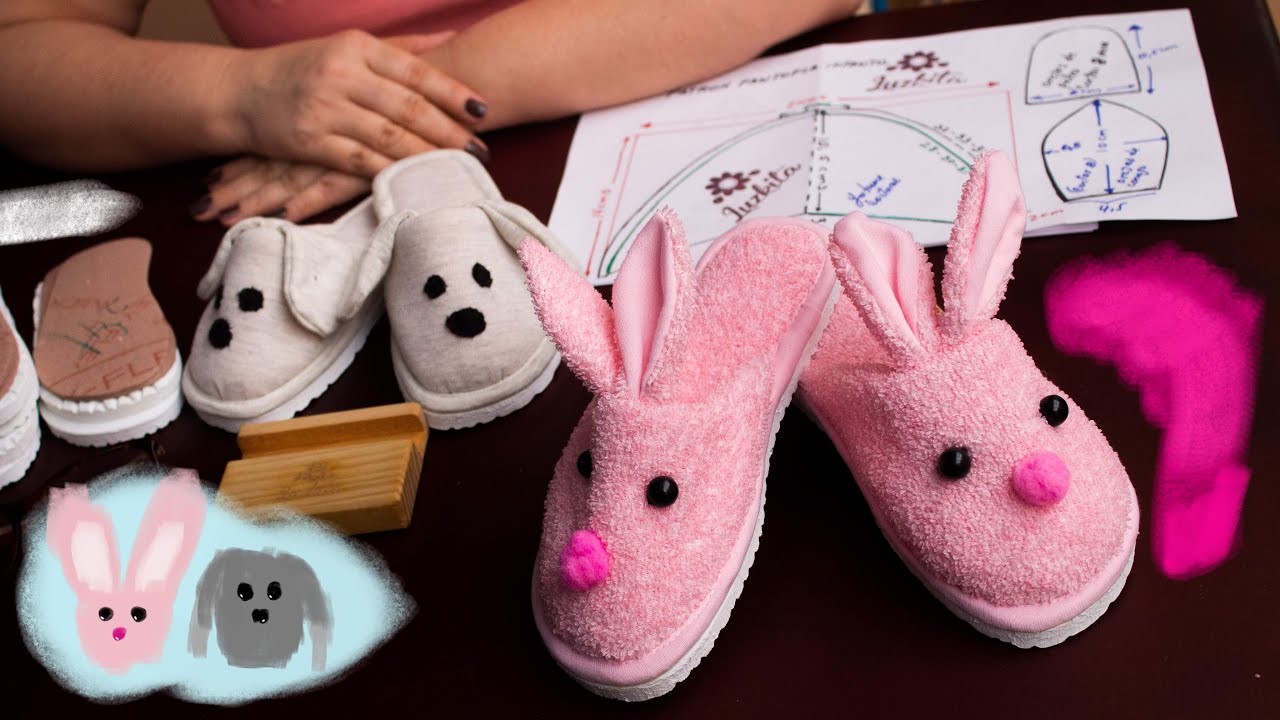 PANTUFLAS para niñas y niños/IDEA de negocio/2 modelos paso a paso