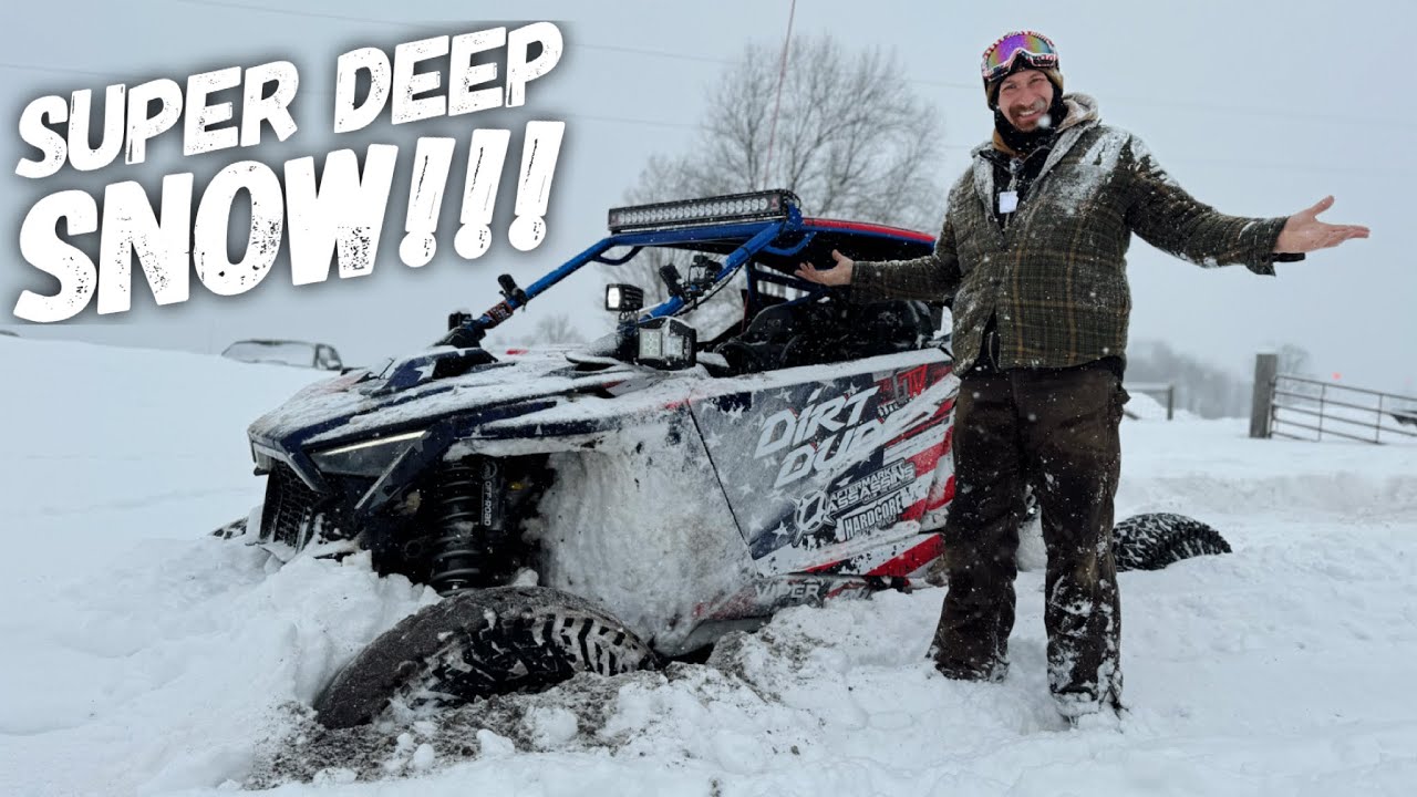 Pro R Gets Buried in a Blizzard! Deepest Snow I've Ever Drove Through!
