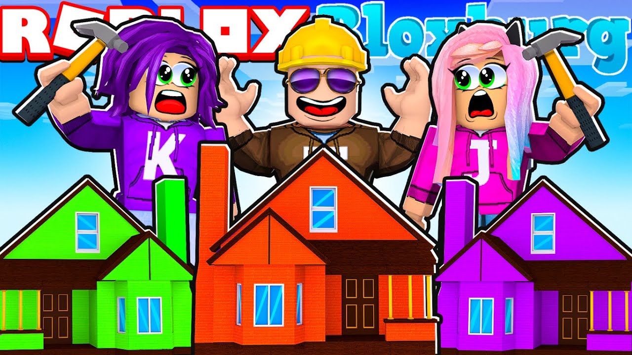 Мы построили 3 МАЛЕНЬКИХ ДОМИКА в Блоксбурге! | Roblox
