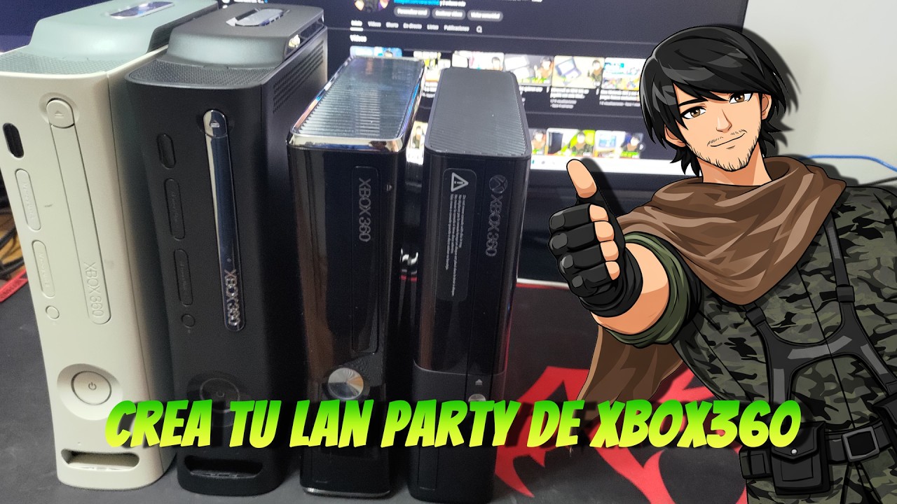 Hace tu Lan Party Xbox360 al estilo 2000 🤔