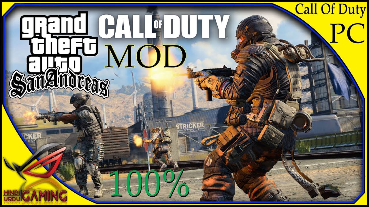 How To install Call of Duty Mod in GTA San Andreas PC || Hindi Urdu
