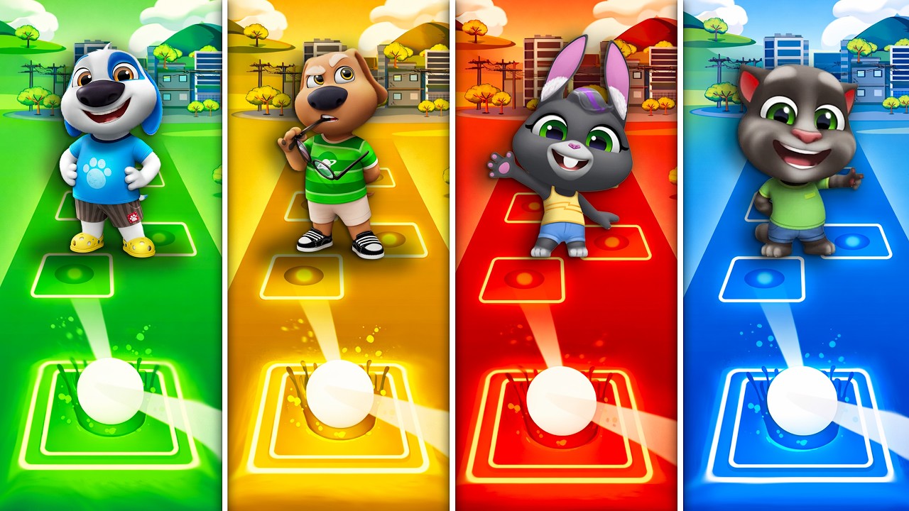 Talking Tom & Friends 🎶 Tiles Hop EDM Rush