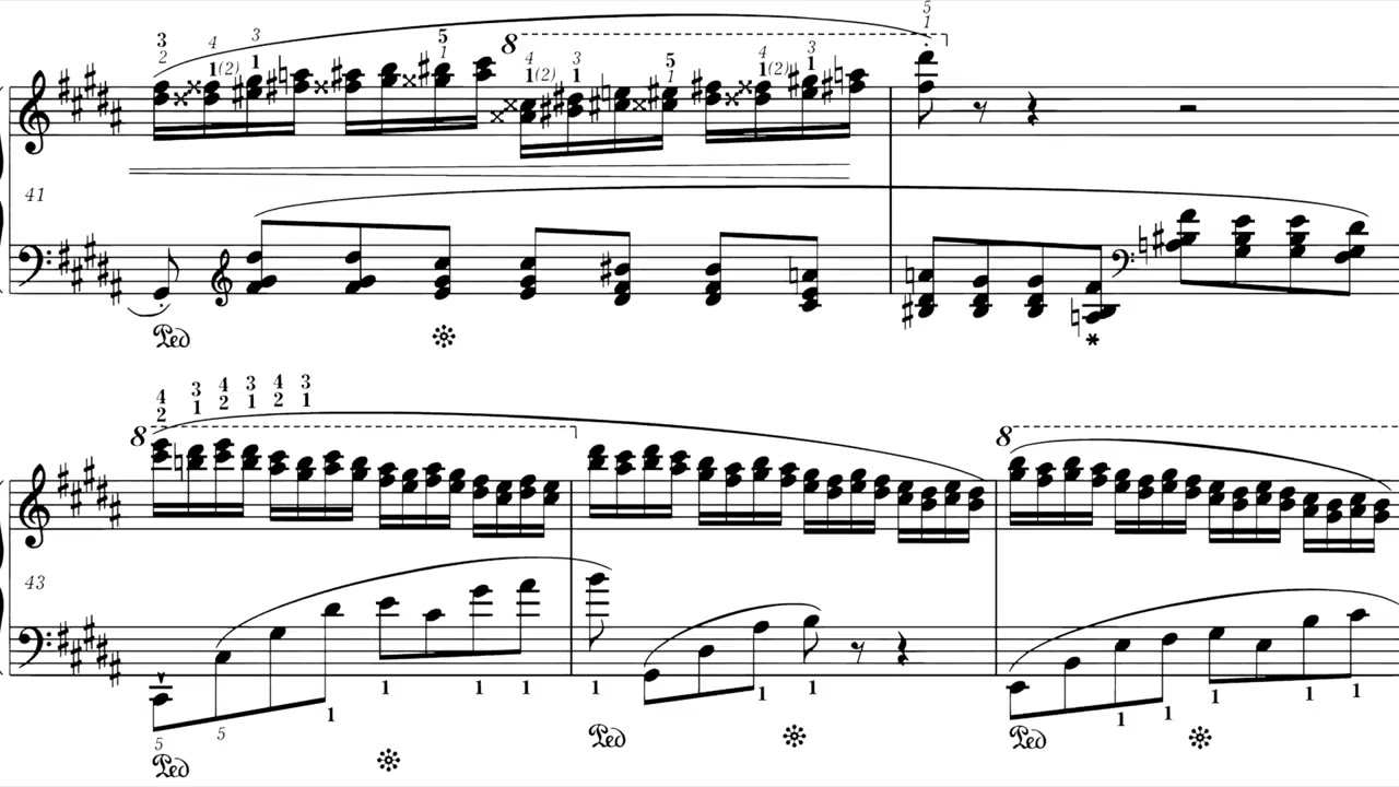 F. Chopin – Etude Op. 25 N. 6